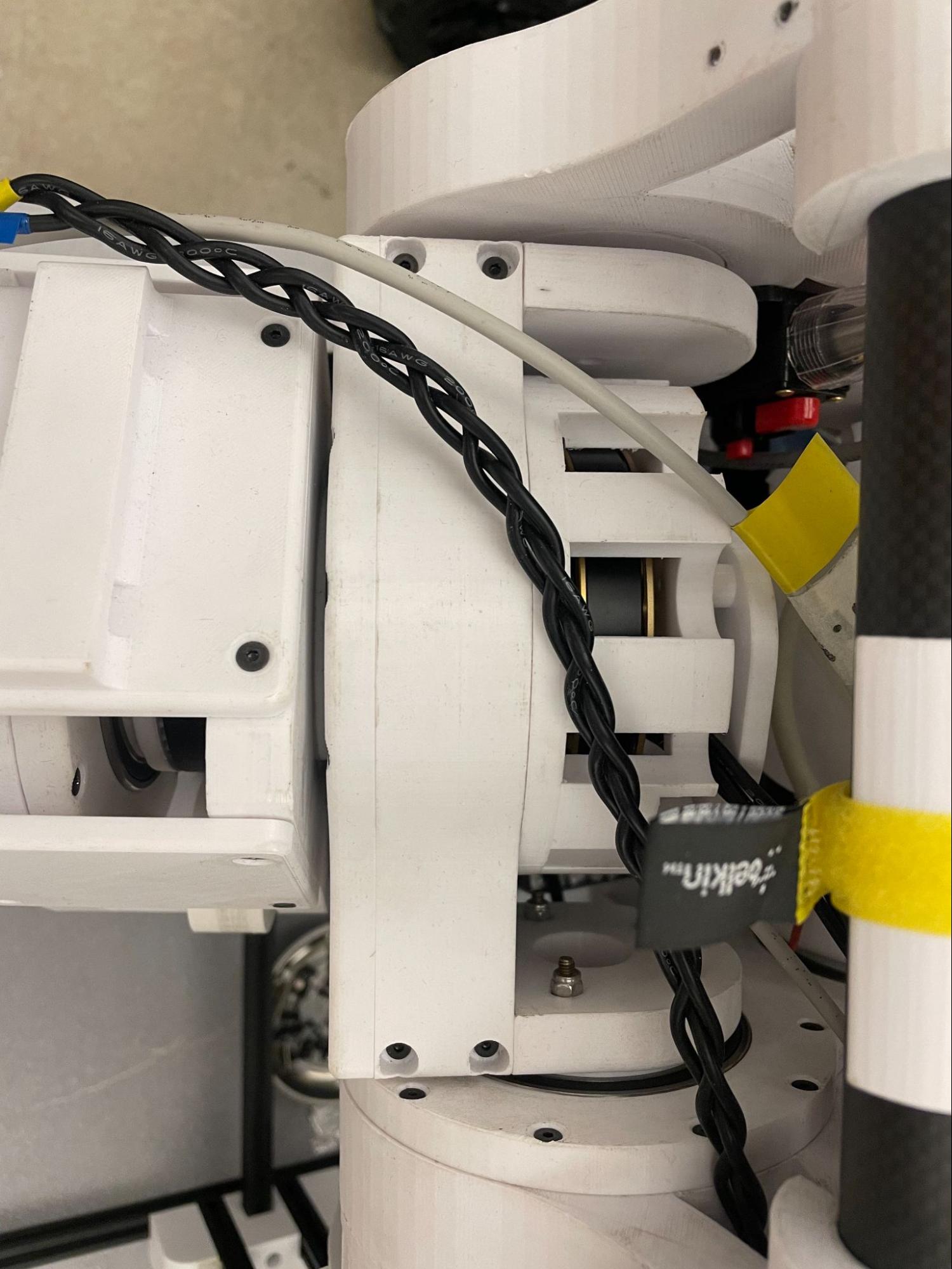 access to electronics and encoder cables